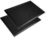 AIR2GO Metall-Fettfilter 245x165mm mit Aktivkohle f&uuml;r AEG MCFB70 LongLife (2...
