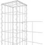 vidaXL Gabionenkorb U-Form mit 7 S&auml;ulen Eisen 740x20x150 cm - Silber