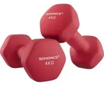 SONGMICS Hanteln, 2er Set, 2 x 4 kg, Hantelset, Kurzhanteln, Hexagon,