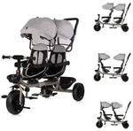 Chipolino Zwillingsdreirad Hip Hop, zwei Kinder, bis 40 kg, Sitze 360&deg; drehbar