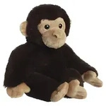 AURORA Eco Nation Chimpanzee soft toy, 25 cm - Braun