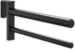 vidaXL Sattelhalter Zweiarmig Tragbar Schwarz Eisen - Schwarz