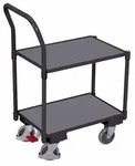 VARIOfit Euro-System-Roller mit 2 Ladefl&auml;chen (10 mm Rand) und Schiebeb&uuml;gel RAL