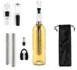Weinaccessoire-Set mit K&uuml;hlern, Kapselschneider, Bel&uuml;fter, Verschl&uuml;ssen,