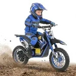 HECHT 54502 Elektro Pocketbike | Blau | bis 25km/h | 500W | bis 75kg | 36V | 8Ah Akku