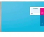 Vario Journal 18 Konten 48 Blatt 53x33cm - Hellblau/Magenta