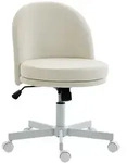 HOMCOM Homeoffice Stuhl H&ouml;henverstellbar Schreibtischstuhl mit Chenille-Optik -