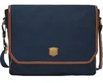 FOSSIL Umh&auml;ngetasche Laptoptasche mit Laptopfach Hayes Courier Navy dunkelblau...