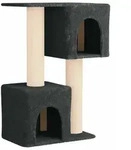 vidaXL Katzennbaum mit Sisal-Kratzs&auml;ulen Dunkelgrau 114 cm - Dunkelgrau