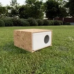QLS Wetterfestes Katzenhaus aus Styropor - 43x41 cm isoliertes Schutzh&auml;uschen...