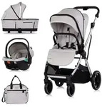 Chipolino Kombikinderwagen Aurora 3 in 1 Babyschale Babywanne Sportsitz Tasche