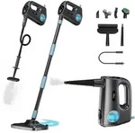 Olvy 14-in-1 Dampfreiniger mit Wischfunktion und Touchscreen &ndash; 125 &deg;C Dampf...