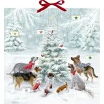 Zettel-Adventskalender - Weihnachten auf vier Pfoten