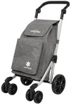 Einkaufstrolley Einkaufswagen Einkaufstasche faltbar 44 L 30 kg 6 R&auml;der Aluminium