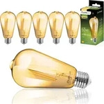 LUMILED 6x ST64 E27 LED Lampe Vintage Edison Gl&uuml;hbirne 6W Entspricht 60W 660lm...