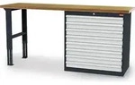 STIER Werkbank BxTxH 2000x600x1060 mm mit 1 Schrankgeh&auml;use der Breite 900 mm...