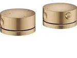AXOR One 2-Loch Wannenrandarmatur mit Thermostat, Brushed Bronze