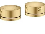 AXOR One 2-Loch Wannenrandarmatur mit Thermostat, Brushed Gold Optic