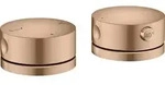 AXOR One 2-Loch Wannenrandarmatur mit Thermostat, Brushed Red Gold