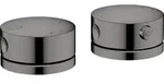 AXOR One 2-Loch Wannenrandarmatur mit Thermostat - Schwarz