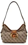 Guess Camden Schultertasche 25 cm - Hellbraun
