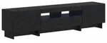 vidaXL 5-teiliges LED TV Schrank Schwarz Holzwerkstoff - Schwarz
