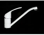 K&uuml;chenarmatur, Sp&uuml;ltisch, Sp&uuml;le, Armatur, Wasserhahn, weiss Niederdruck -...