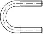 Reyher Rundstahlb&uuml;gel DIN3570 A 228/NW 200 M 20 A4 (1 St&uuml;ck)