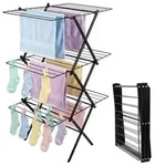 Relaxdays W&auml;schest&auml;nder klappbar, 27 Stangen, HBT: 115 x 53,5 x 52 cm, Metall,