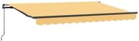 vidaXL Ausziehbare Markise Sand 450 x 350 cm Polyester und Aluminium