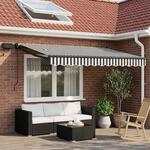 vidaXL Manuelle Gelenkarmmarkise mit LEDs 3,5 x 2,5 m