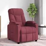 vidaXL Massagesessel Weinrot Stoff