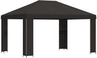 vidaXL Pavillon 4 x 3 m Anthrazit Polyester und Stahl 190 gsm
