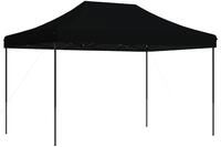 vidaXL Party-Zelt 279 x 410 x 315 cm Schwarz Oxford-Stoff