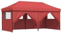 vidaXL Partyzelt 292 x 580 x 315 cm Bordeauxrot Oxford-Stoff