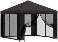 vidaXL Garten Pavillon mit Seitenw&auml;nden 3 x 3 m Anthrazit