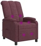 vidaXL Massage Relaxsessel Lila Stoff - Lila