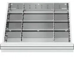 STIER Schubladeneinteilung Metalleinteilung BLH 150/175 mm Innenma&szlig; 500x450 mm...