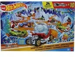 Hot Wheels Adventskalender 2026, 10 Spielzeugfahrzeuge im Ma&szlig;stab 1:64, 14