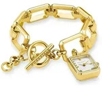 ROSEFIELD Damenuhr STUDIO Kettenuhr Gold eckig SWGSG-O52