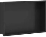 vidaXL Duschnische Schwarz 45 x 30 x 9,5 cm Edelstahl - Schwarz