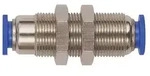 Riegler Gerade Schott-Steckverbindung &raquo;Blaue Serie&laquo; selbstabsper. M22x1,0