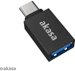 Akasa AK-CBUB62-KT02, USB Type-C, USB Type-A, Schwarz - Schwarz