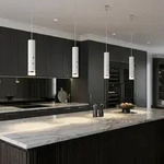 2x LED Pendelleuchte PELO, Metall, Acryl, Wei&szlig;, Touchdimmer, Dimmbar - Wei&szlig;