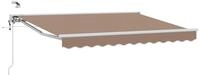 vidaXL Elektrische ausziehbare Markise Taupe 3,5 x 2,5 m