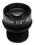 Axis CCTV-Objektiv - 12.7 mm (1/2") - M12-Anschluss - 16 mm - f/1.8 (Packung mit 4)
