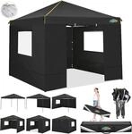 COBIZI Pavillon 3x3 Wasserdicht Stabil Pop Up UV-Schutz 50+ Schwarz