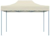 vidaXL Party-Zelt 280 x 410 x 315 cm Creme Oxford-Stoff