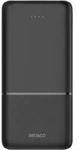 Deltaco PB-C1007, 10000 mAh, Lithium Polymer (LiPo), 20 W, Schwarz - Schwarz