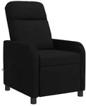 vidaXL Massage Relaxsessel Schwarz Stoff - Schwarz